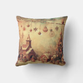 自分のクリスマスビレッジを作成 クッション (裏面)