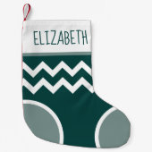 自分のクリスマスファミリーマッチングカップルを作成 スモールクリスマスストッキング (正面)