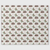 自分のクリスマスフィギーのプリンを作る ラッピングペーパー (フラット)