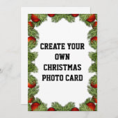 自分のクリスマスフォトカードを作成する シーズンカード (正面/裏面)