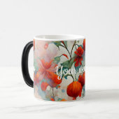 自分のクリスマスフラワーを作成する モーフィングマグカップ (正面左)