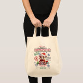 自分のクリスマスベアーギフトサックを作成 トートバッグ (正面(商品))