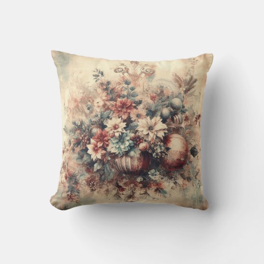 自分のクリスマスベビクトリアンースを作成する クッション (正面)