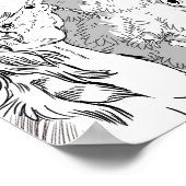 自分のクリスマスポニーに色を付ける ポスター (角)