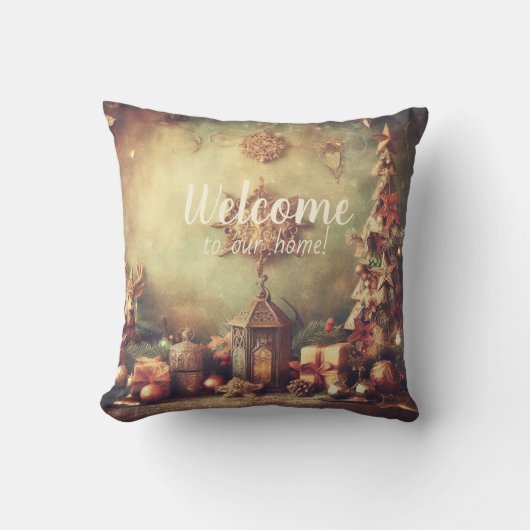 自分のクリスマスラン華美タンを作成する クッション (正面)