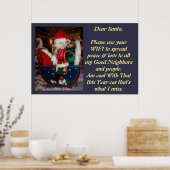 自分のクリスマスWIFIポスターの希望を作成する ポスター (キッチン)