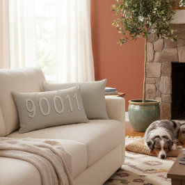 自分のクリームベージュホームジップコードピローを作る ランバークッション