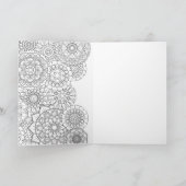 自分のグリーティングカードに色を付ける カード (内部)