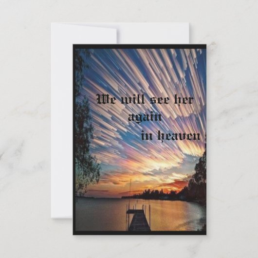 自分のグリーティングカードを作る 案内状 (正面)