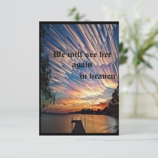 自分のグリーティングカードを作る 案内状 (スタンド正面)