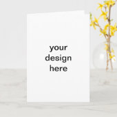 自分のグリーティングカードを作成する カード (黄色い花)