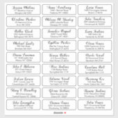 自分のゲストアドレ結婚スのステッカーを作成 シール (シート)