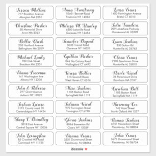 自分のゲストアドレ結婚スのステッカーを作成 シール