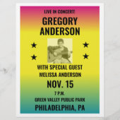 自分のコンサートフライヤーを作る チラシ (正面)