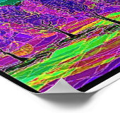 自分のコンピュータアートポスター ポスター (角)