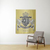 自分のコートをグレーのライオンの金ゴールドにする タペストリー (インサイチュ)