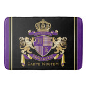 自分のコートをモノグラムの冠の紋章にする バスマット (正面)