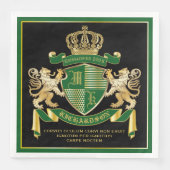 自分のコートを作る緑の金ゴールド獅子紋章 (正面)