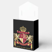 自分のコートを作る腕の赤い金ゴールド獅子紋章 フェイバーボックス (オープン)