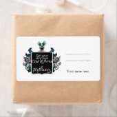 自分のコートを着たステッカー ラベル (インサイチュ)