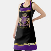 自分のコートを紫の金ゴールドの紋章にする エプロン (インサイチュ)