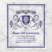 自分のコートを銀の馬の盾にする ワインラベル (シングルラベル)