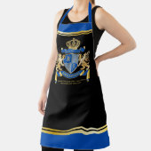 自分のコートを青い金ゴールドの紋章にする エプロン (インサイチュ)