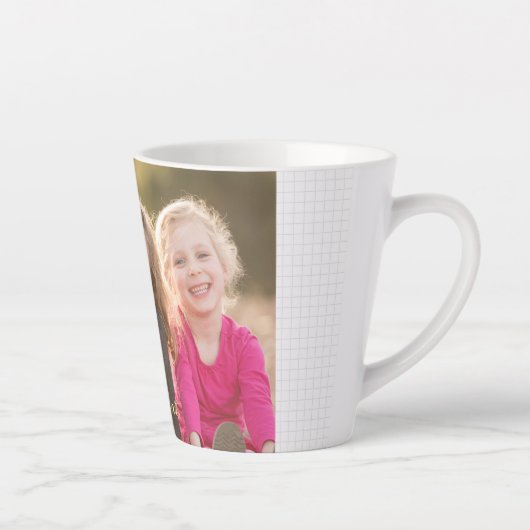 自分のコーヒーをカスタムパーソナライズされたする カフェラテマグ (右)