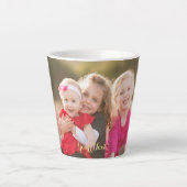 自分のコーヒーをカスタムパーソナライズされたする カフェラテマグ (正面)