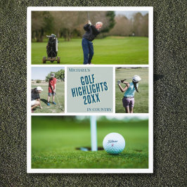 自分のゴルフゴルフのハイライト写真の投稿を作成 ポストカード