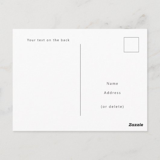 自分のゴルフ休暇の写真はがきを作成 ポストカード (裏面)