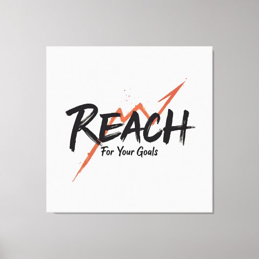 自分のゴールと実績に合わせて移動 – n02 キャンバスプリント (正面)