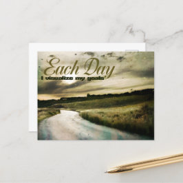 「自分のゴールを視覚化する」モチベーション肯定 ポストカード