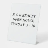 自分のサインをカスタム作る 台座サイン (正面)