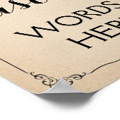 自分のサインカスタムや結婚パーティーを作る ポスター (角)