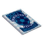 自分のサッカー強迫観念のメモ帳に質問しない ノートブック (右側)