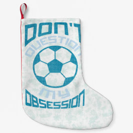 自分のサッカー強迫観念を疑わないクリスマスストッキング スモールクリスマスストッキング