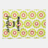 自分のサンシャインイエローボホキッチンタオルを作る キッチンタオル (横)