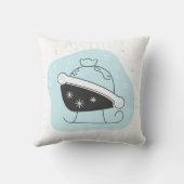 自分のサンタのそりを作成バッグクリスマス クッション (裏面)