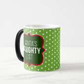 自分のサンタのリストを作成すいけなる モーフィングマグカップ (正面左)