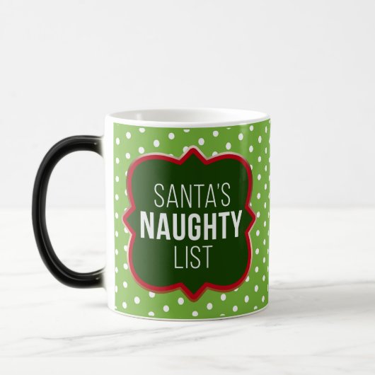 自分のサンタのリストを作成すいけなる モーフィングマグカップ (左)