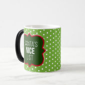 自分のサンタの素敵なリストを作成 モーフィングマグカップ (正面左)