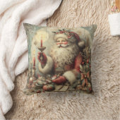 自分のサンタクロースビクトリアンを作成する クッション (ブランケット)