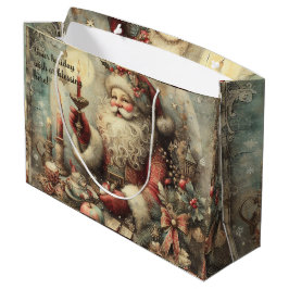 自分のサンタクロースビクトリアンを作成する ラージペーパーバッグ
