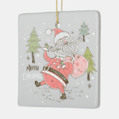 自分のサンタクロース間抜けを作成する セラミックオーナメント (左)