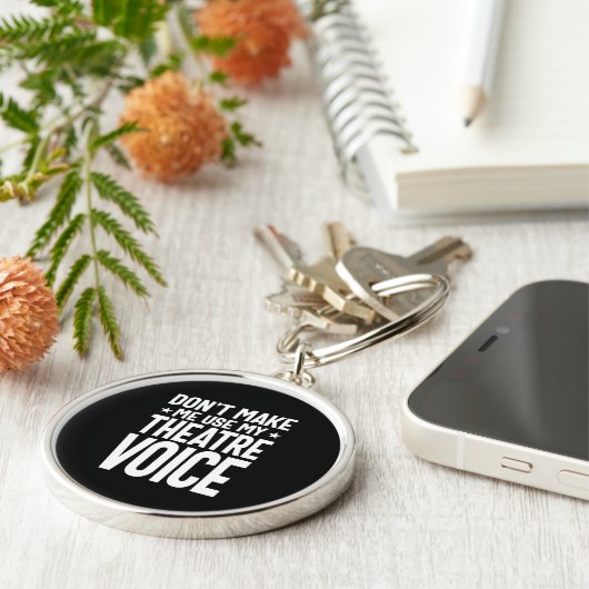 自分のシアターの声を使わせない – ミュージカル キーホルダー (側面)