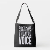 自分のシアターの声を使わせない – ミュージカル クロスボディバッグ (裏面)