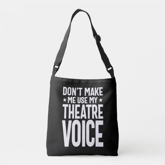 自分のシアターの声を使わせない – ミュージカル クロスボディバッグ (裏面)