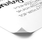 自分のシャーリーテンプルドリンクバーの看板を作成 ポスター (角)