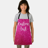 自分のジュニアグリッターのパーソナライズされた作成 エプロン (インサイチュ)